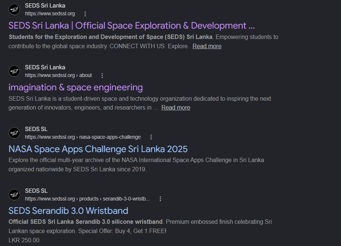 After: Modern Rebuilt SEDS Sri Lanka Portal on Next.js